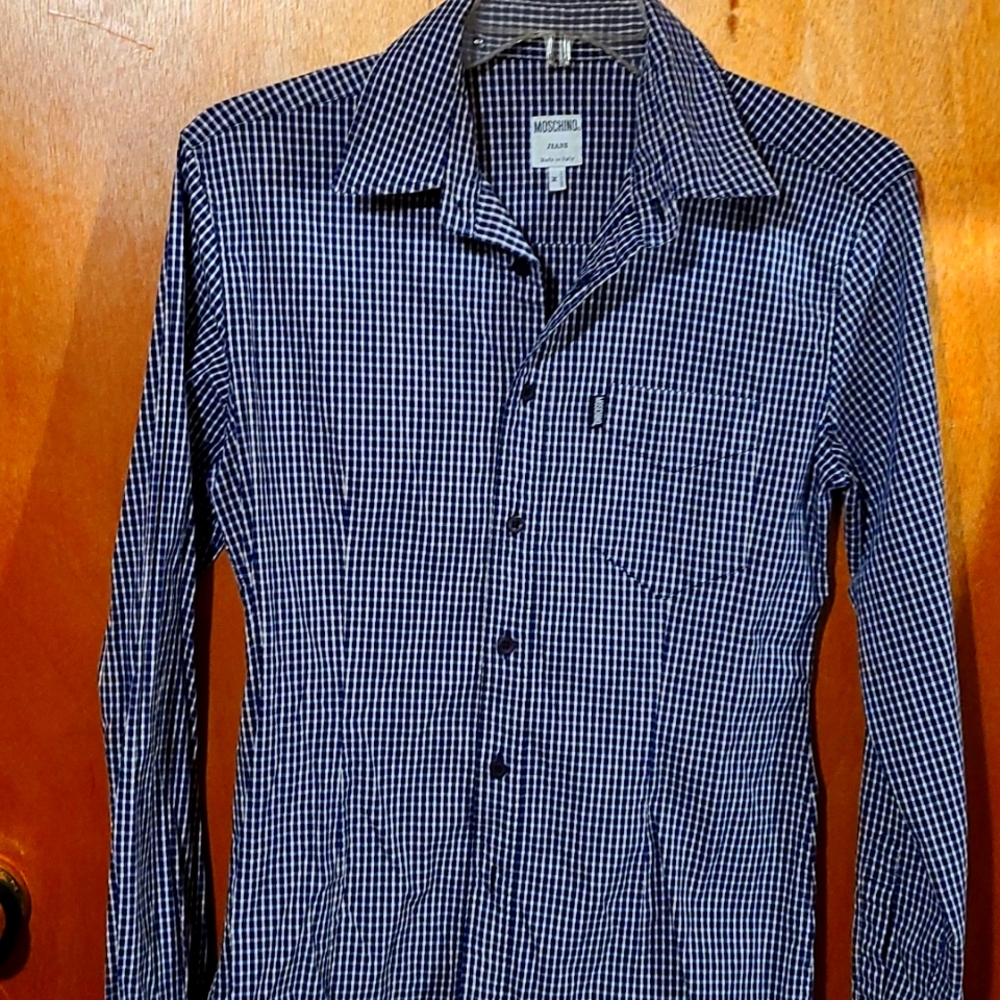 Moschino long sleeve button down shirt.
